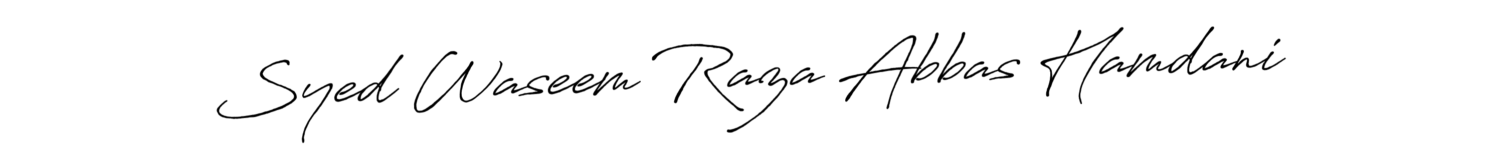 You can use this online signature creator to create a handwritten signature for the name Syed Waseem Raza Abbas Hamdani. This is the best online autograph maker. Syed Waseem Raza Abbas Hamdani signature style 7 images and pictures png