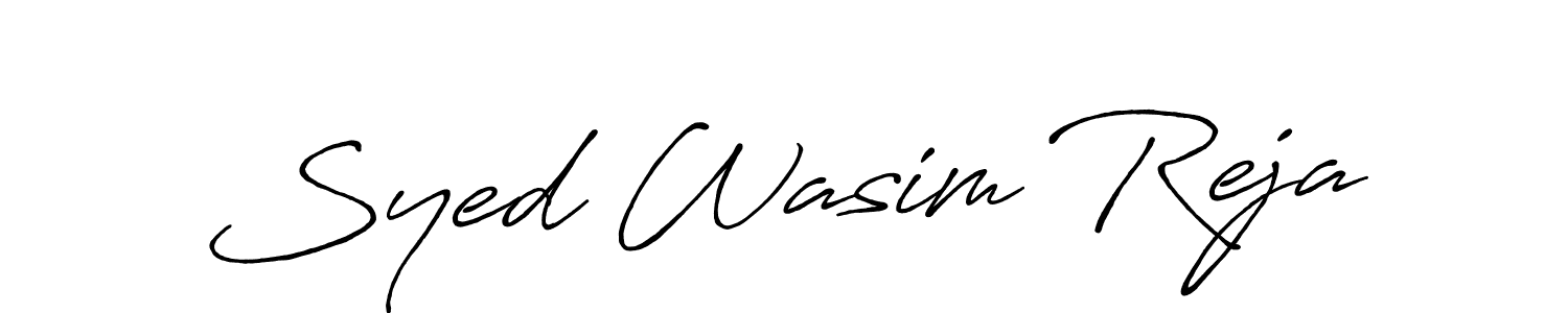 Use a signature maker to create a handwritten signature online. With this signature software, you can design (Antro_Vectra_Bolder) your own signature for name Syed Wasim Reja. Syed Wasim Reja signature style 7 images and pictures png