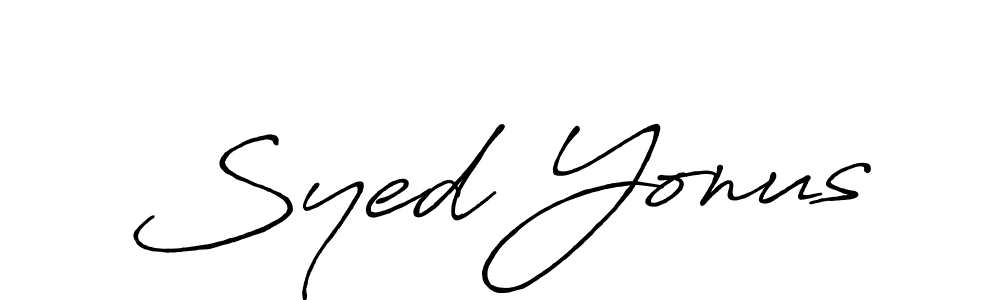 Design your own signature with our free online signature maker. With this signature software, you can create a handwritten (Antro_Vectra_Bolder) signature for name Syed Yonus. Syed Yonus signature style 7 images and pictures png