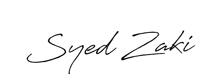 How to Draw Syed Zaki signature style? Antro_Vectra_Bolder is a latest design signature styles for name Syed Zaki. Syed Zaki signature style 7 images and pictures png