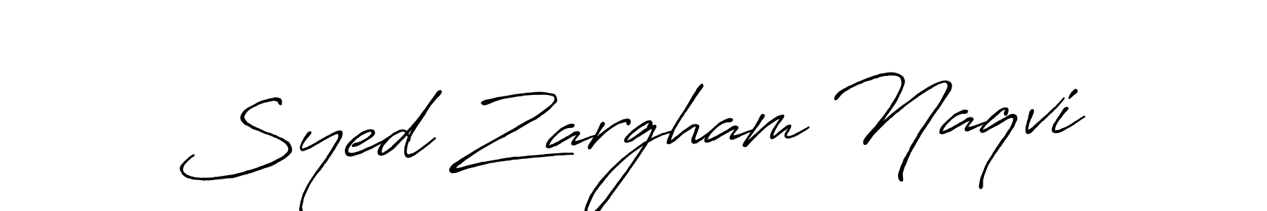 Use a signature maker to create a handwritten signature online. With this signature software, you can design (Antro_Vectra_Bolder) your own signature for name Syed Zargham Naqvi. Syed Zargham Naqvi signature style 7 images and pictures png