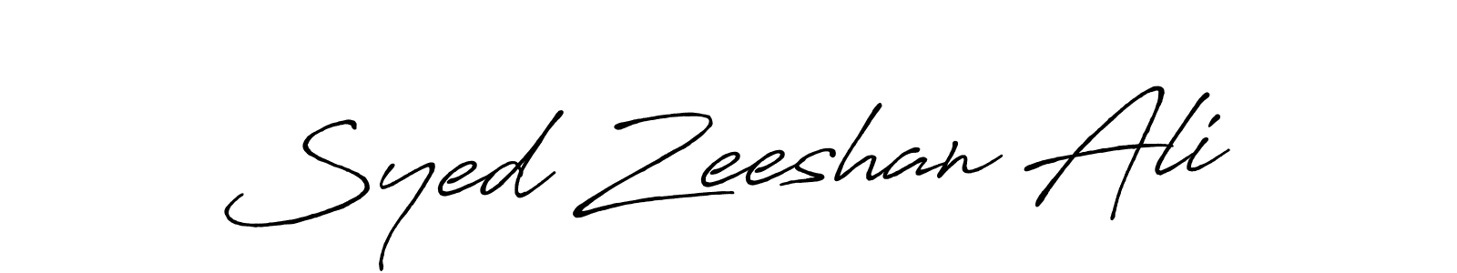 Design your own signature with our free online signature maker. With this signature software, you can create a handwritten (Antro_Vectra_Bolder) signature for name Syed Zeeshan Ali. Syed Zeeshan Ali signature style 7 images and pictures png