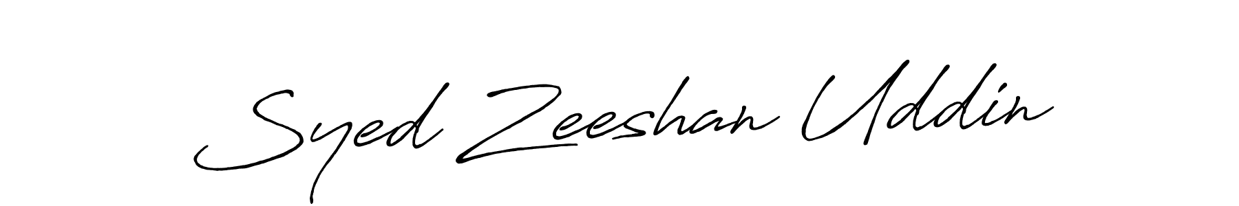 The best way (Antro_Vectra_Bolder) to make a short signature is to pick only two or three words in your name. The name Syed Zeeshan Uddin include a total of six letters. For converting this name. Syed Zeeshan Uddin signature style 7 images and pictures png