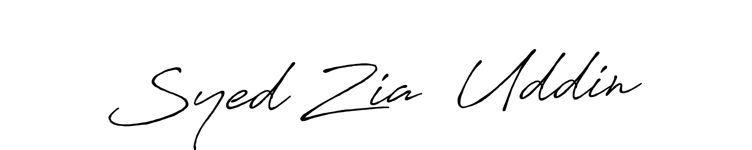 Antro_Vectra_Bolder is a professional signature style that is perfect for those who want to add a touch of class to their signature. It is also a great choice for those who want to make their signature more unique. Get Syed Zia  Uddin name to fancy signature for free. Syed Zia  Uddin signature style 7 images and pictures png