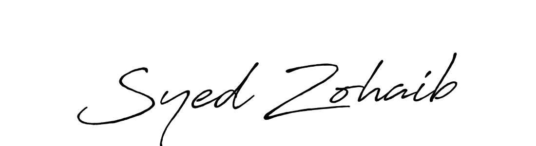 How to make Syed Zohaib signature? Antro_Vectra_Bolder is a professional autograph style. Create handwritten signature for Syed Zohaib name. Syed Zohaib signature style 7 images and pictures png