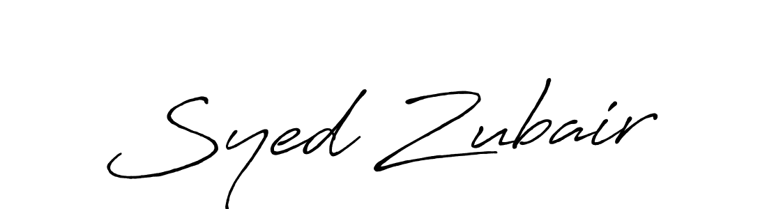 Create a beautiful signature design for name Syed Zubair. With this signature (Antro_Vectra_Bolder) fonts, you can make a handwritten signature for free. Syed Zubair signature style 7 images and pictures png