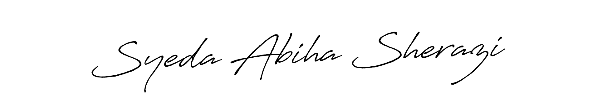 How to make Syeda Abiha Sherazi signature? Antro_Vectra_Bolder is a professional autograph style. Create handwritten signature for Syeda Abiha Sherazi name. Syeda Abiha Sherazi signature style 7 images and pictures png