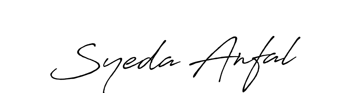Also we have Syeda Anfal name is the best signature style. Create professional handwritten signature collection using Antro_Vectra_Bolder autograph style. Syeda Anfal signature style 7 images and pictures png