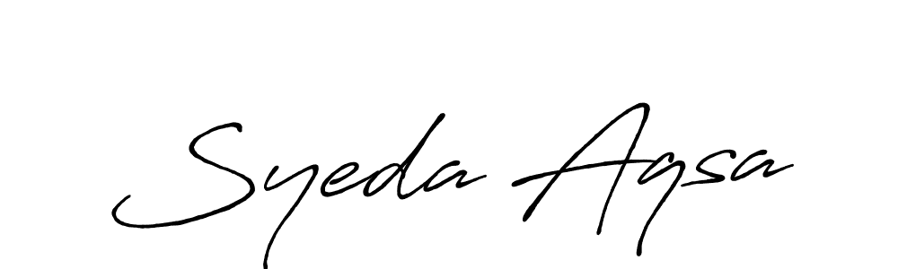 if you are searching for the best signature style for your name Syeda Aqsa. so please give up your signature search. here we have designed multiple signature styles  using Antro_Vectra_Bolder. Syeda Aqsa signature style 7 images and pictures png