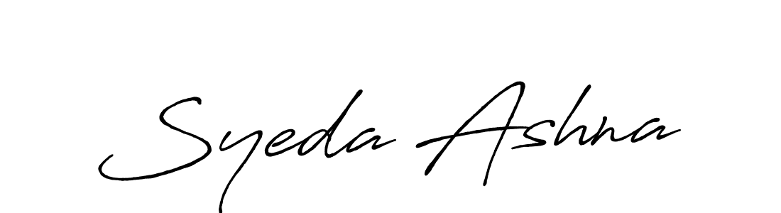 The best way (Antro_Vectra_Bolder) to make a short signature is to pick only two or three words in your name. The name Syeda Ashna include a total of six letters. For converting this name. Syeda Ashna signature style 7 images and pictures png