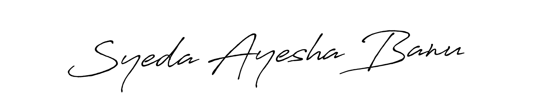 It looks lik you need a new signature style for name Syeda Ayesha Banu. Design unique handwritten (Antro_Vectra_Bolder) signature with our free signature maker in just a few clicks. Syeda Ayesha Banu signature style 7 images and pictures png