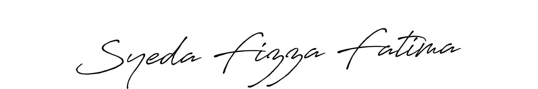 Syeda Fizza Fatima stylish signature style. Best Handwritten Sign (Antro_Vectra_Bolder) for my name. Handwritten Signature Collection Ideas for my name Syeda Fizza Fatima. Syeda Fizza Fatima signature style 7 images and pictures png