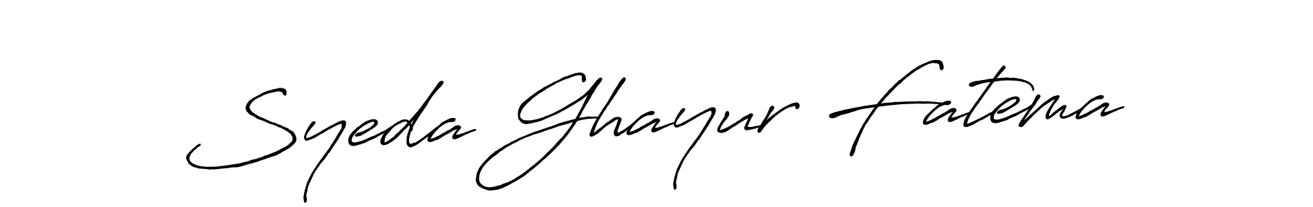 How to make Syeda Ghayur Fatema signature? Antro_Vectra_Bolder is a professional autograph style. Create handwritten signature for Syeda Ghayur Fatema name. Syeda Ghayur Fatema signature style 7 images and pictures png