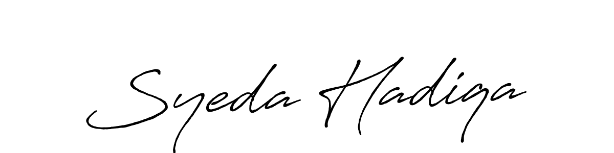 How to Draw Syeda Hadiqa signature style? Antro_Vectra_Bolder is a latest design signature styles for name Syeda Hadiqa. Syeda Hadiqa signature style 7 images and pictures png