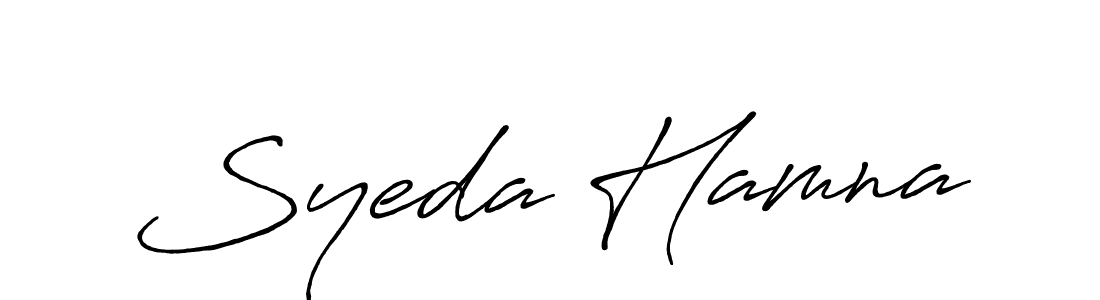 Antro_Vectra_Bolder is a professional signature style that is perfect for those who want to add a touch of class to their signature. It is also a great choice for those who want to make their signature more unique. Get Syeda Hamna name to fancy signature for free. Syeda Hamna signature style 7 images and pictures png