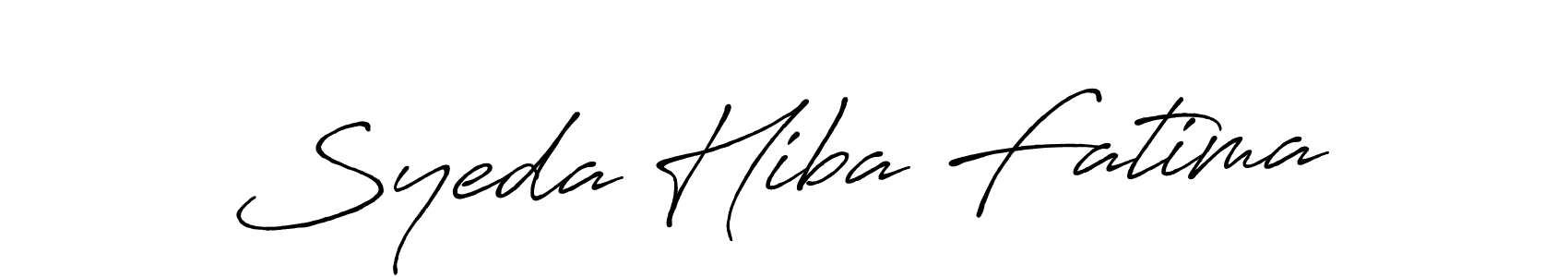 Similarly Antro_Vectra_Bolder is the best handwritten signature design. Signature creator online .You can use it as an online autograph creator for name Syeda Hiba Fatima. Syeda Hiba Fatima signature style 7 images and pictures png