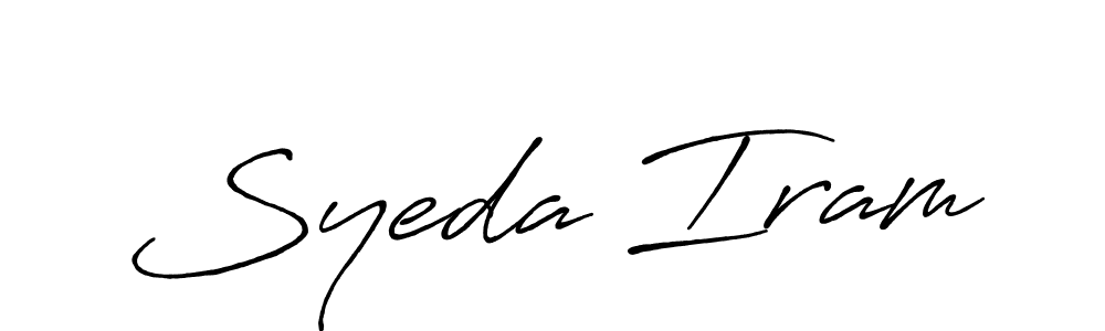 Best and Professional Signature Style for Syeda Iram. Antro_Vectra_Bolder Best Signature Style Collection. Syeda Iram signature style 7 images and pictures png