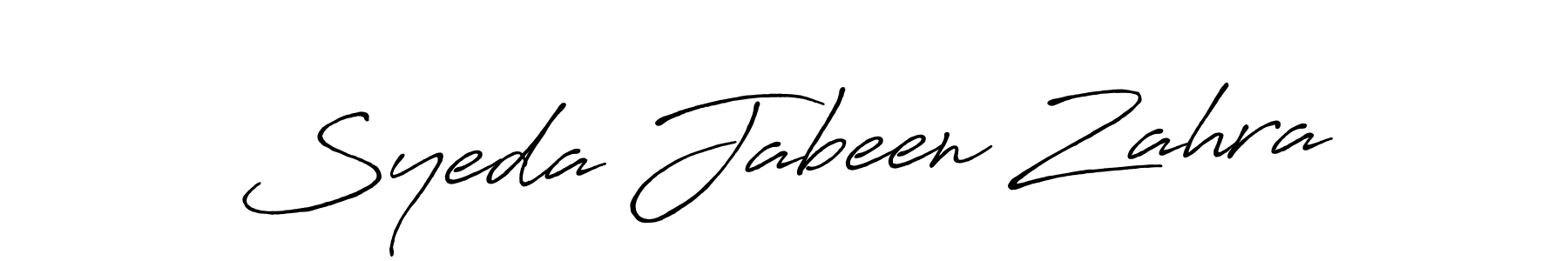 The best way (Antro_Vectra_Bolder) to make a short signature is to pick only two or three words in your name. The name Syeda Jabeen Zahra include a total of six letters. For converting this name. Syeda Jabeen Zahra signature style 7 images and pictures png