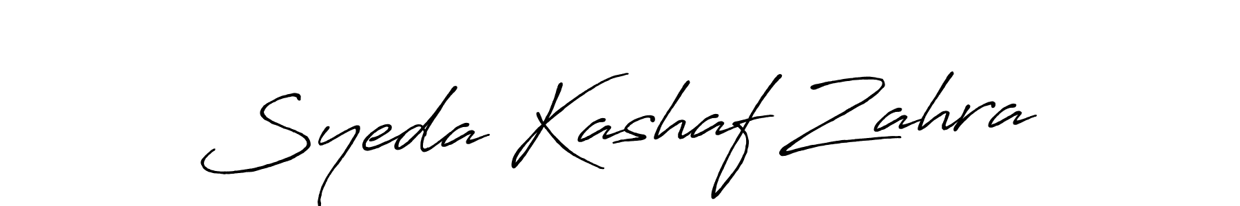 Design your own signature with our free online signature maker. With this signature software, you can create a handwritten (Antro_Vectra_Bolder) signature for name Syeda Kashaf Zahra. Syeda Kashaf Zahra signature style 7 images and pictures png