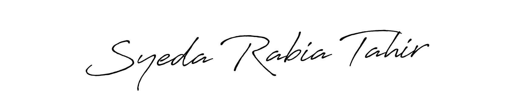This is the best signature style for the Syeda Rabia Tahir name. Also you like these signature font (Antro_Vectra_Bolder). Mix name signature. Syeda Rabia Tahir signature style 7 images and pictures png