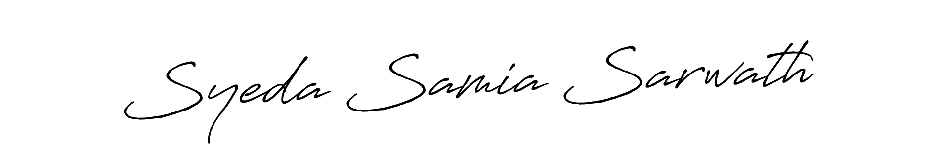 Once you've used our free online signature maker to create your best signature Antro_Vectra_Bolder style, it's time to enjoy all of the benefits that Syeda Samia Sarwath name signing documents. Syeda Samia Sarwath signature style 7 images and pictures png