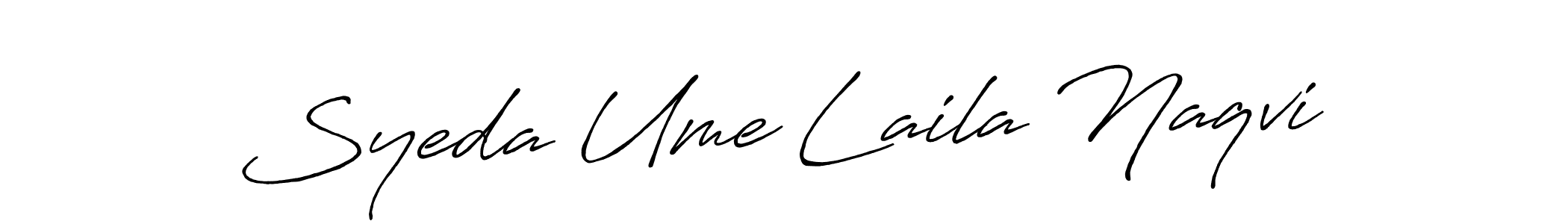 How to Draw Syeda Ume Laila Naqvi signature style? Antro_Vectra_Bolder is a latest design signature styles for name Syeda Ume Laila Naqvi. Syeda Ume Laila Naqvi signature style 7 images and pictures png