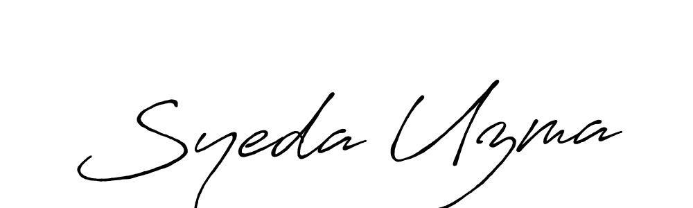 Similarly Antro_Vectra_Bolder is the best handwritten signature design. Signature creator online .You can use it as an online autograph creator for name Syeda Uzma. Syeda Uzma signature style 7 images and pictures png