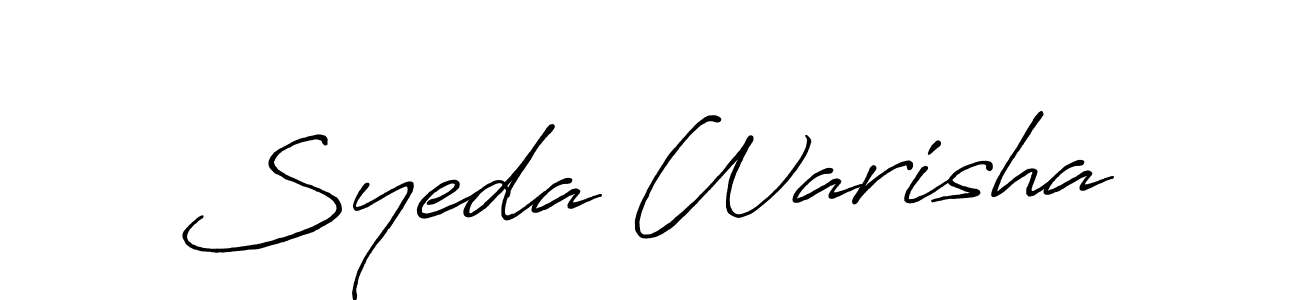 How to make Syeda Warisha signature? Antro_Vectra_Bolder is a professional autograph style. Create handwritten signature for Syeda Warisha name. Syeda Warisha signature style 7 images and pictures png