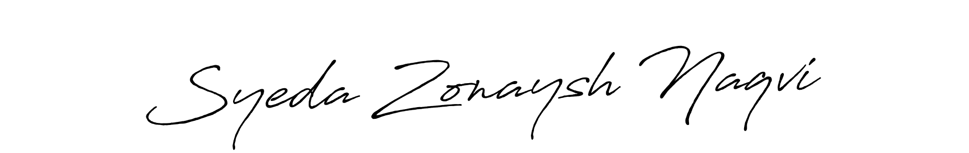 Once you've used our free online signature maker to create your best signature Antro_Vectra_Bolder style, it's time to enjoy all of the benefits that Syeda Zonaysh Naqvi name signing documents. Syeda Zonaysh Naqvi signature style 7 images and pictures png