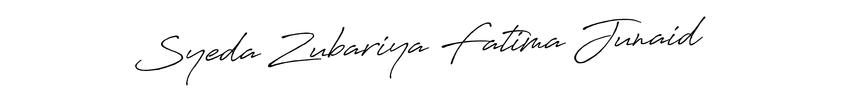 How to make Syeda Zubariya Fatima Junaid signature? Antro_Vectra_Bolder is a professional autograph style. Create handwritten signature for Syeda Zubariya Fatima Junaid name. Syeda Zubariya Fatima Junaid signature style 7 images and pictures png