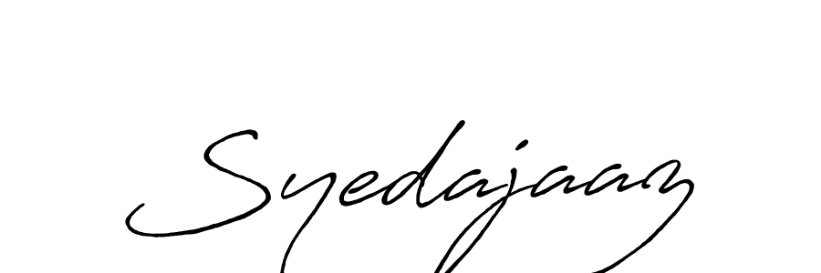 How to make Syedajaaz signature? Antro_Vectra_Bolder is a professional autograph style. Create handwritten signature for Syedajaaz name. Syedajaaz signature style 7 images and pictures png