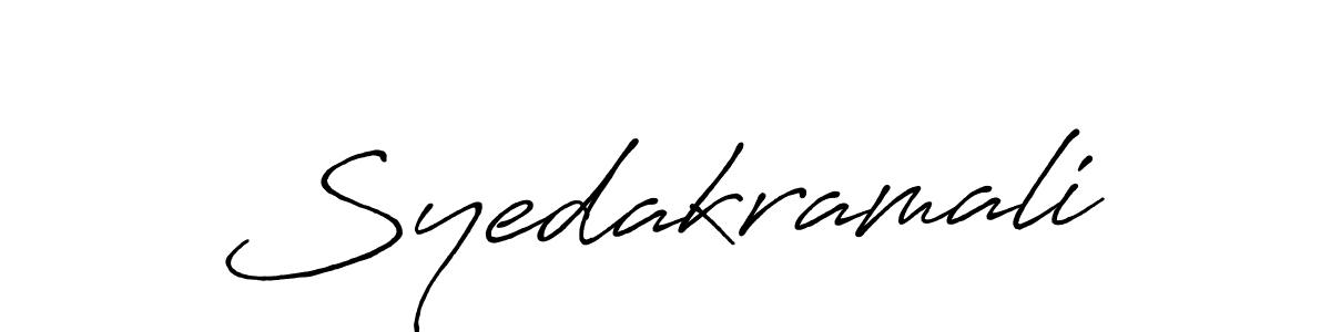 How to Draw Syedakramali signature style? Antro_Vectra_Bolder is a latest design signature styles for name Syedakramali. Syedakramali signature style 7 images and pictures png