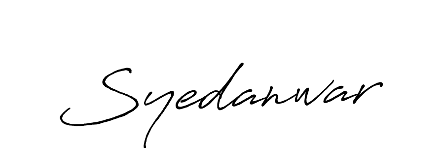 Make a beautiful signature design for name Syedanwar. With this signature (Antro_Vectra_Bolder) style, you can create a handwritten signature for free. Syedanwar signature style 7 images and pictures png