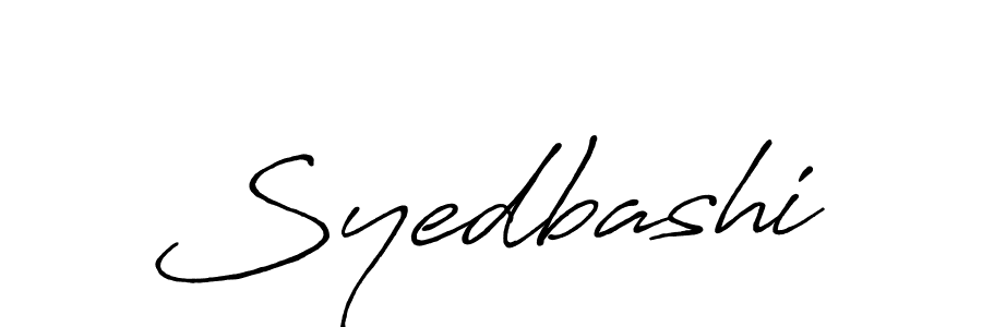 Make a beautiful signature design for name Syedbashi. With this signature (Antro_Vectra_Bolder) style, you can create a handwritten signature for free. Syedbashi signature style 7 images and pictures png