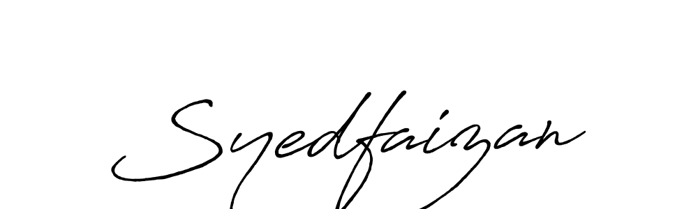 You should practise on your own different ways (Antro_Vectra_Bolder) to write your name (Syedfaizan) in signature. don't let someone else do it for you. Syedfaizan signature style 7 images and pictures png