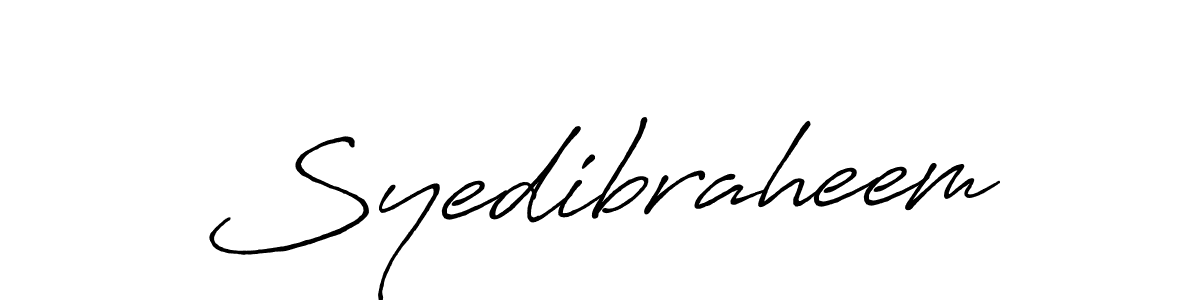 Syedibraheem stylish signature style. Best Handwritten Sign (Antro_Vectra_Bolder) for my name. Handwritten Signature Collection Ideas for my name Syedibraheem. Syedibraheem signature style 7 images and pictures png