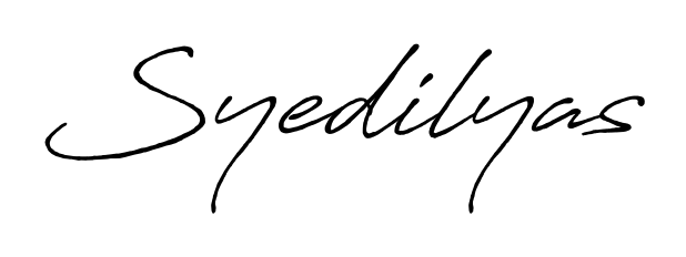 Turn your name Syedilyas into a signature brand with Antro_Vectra_Bolder styling. Download in standard PNG or transparent format anytime. Syedilyas signature style 7 images and pictures png
