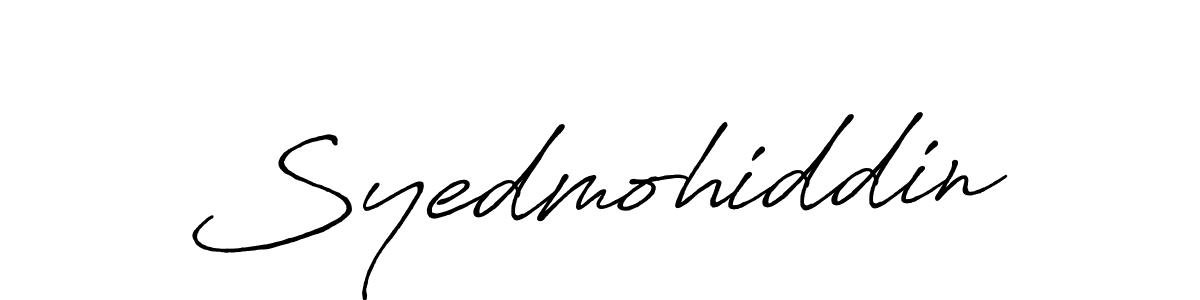 It looks lik you need a new signature style for name Syedmohiddin. Design unique handwritten (Antro_Vectra_Bolder) signature with our free signature maker in just a few clicks. Syedmohiddin signature style 7 images and pictures png