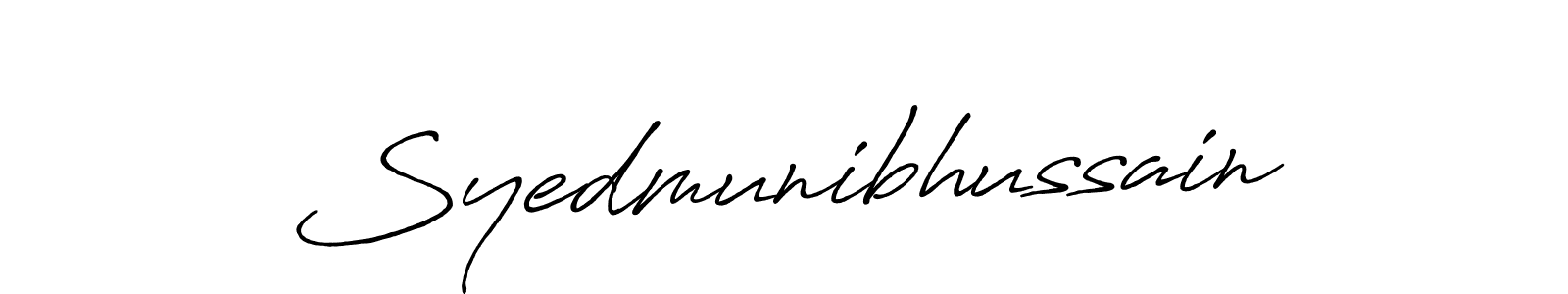Similarly Antro_Vectra_Bolder is the best handwritten signature design. Signature creator online .You can use it as an online autograph creator for name Syedmunibhussain. Syedmunibhussain signature style 7 images and pictures png