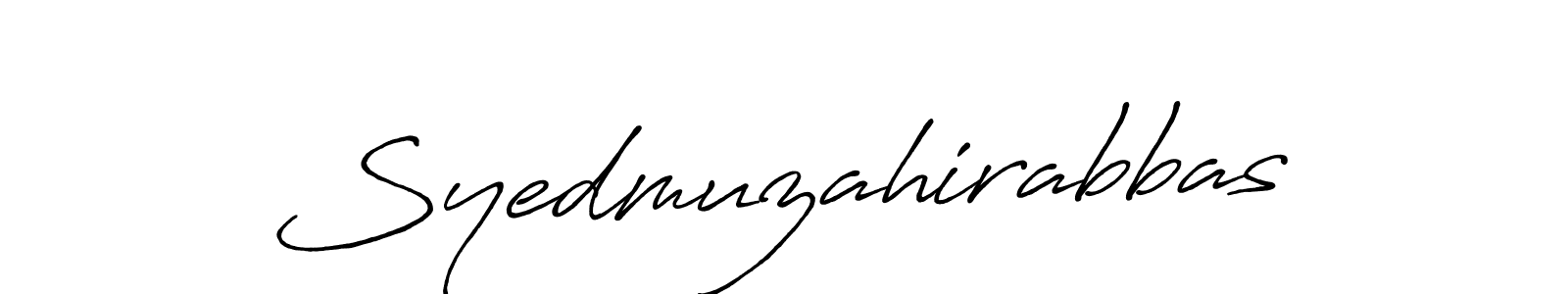 Antro_Vectra_Bolder is a professional signature style that is perfect for those who want to add a touch of class to their signature. It is also a great choice for those who want to make their signature more unique. Get Syedmuzahirabbas name to fancy signature for free. Syedmuzahirabbas signature style 7 images and pictures png