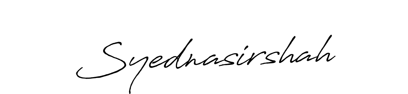 Make a beautiful signature design for name Syednasirshah. With this signature (Antro_Vectra_Bolder) style, you can create a handwritten signature for free. Syednasirshah signature style 7 images and pictures png
