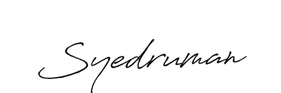Antro_Vectra_Bolder is a professional signature style that is perfect for those who want to add a touch of class to their signature. It is also a great choice for those who want to make their signature more unique. Get Syedruman name to fancy signature for free. Syedruman signature style 7 images and pictures png