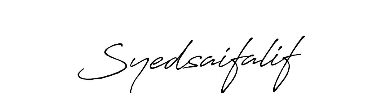 Also You can easily find your signature by using the search form. We will create Syedsaifalif name handwritten signature images for you free of cost using Antro_Vectra_Bolder sign style. Syedsaifalif signature style 7 images and pictures png