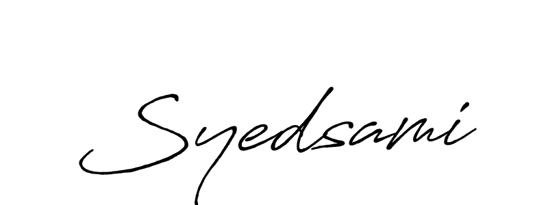 Also You can easily find your signature by using the search form. We will create Syedsami name handwritten signature images for you free of cost using Antro_Vectra_Bolder sign style. Syedsami signature style 7 images and pictures png