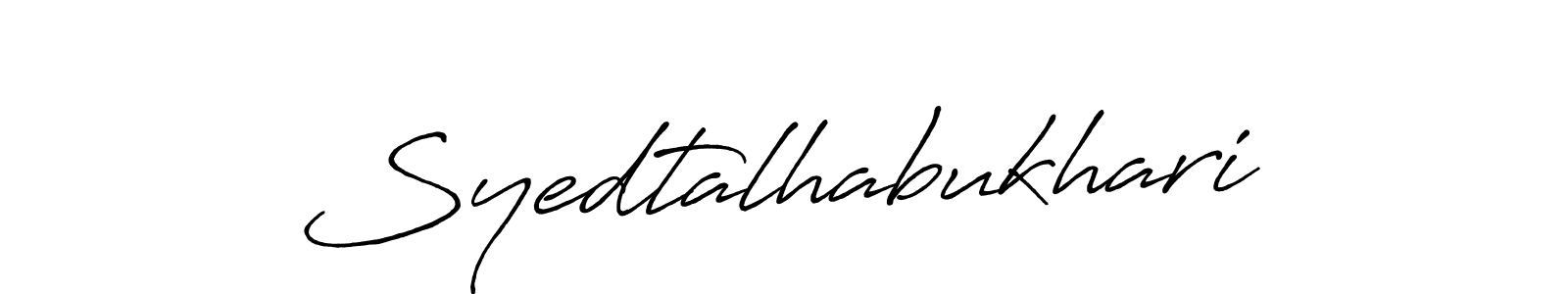 The best way (Antro_Vectra_Bolder) to make a short signature is to pick only two or three words in your name. The name Syedtalhabukhari include a total of six letters. For converting this name. Syedtalhabukhari signature style 7 images and pictures png