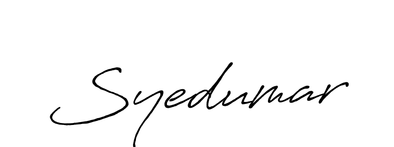 Design your own signature with our free online signature maker. With this signature software, you can create a handwritten (Antro_Vectra_Bolder) signature for name Syedumar. Syedumar signature style 7 images and pictures png