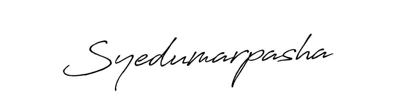 Make a beautiful signature design for name Syedumarpasha. With this signature (Antro_Vectra_Bolder) style, you can create a handwritten signature for free. Syedumarpasha signature style 7 images and pictures png