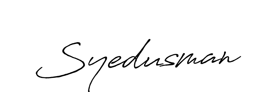How to make Syedusman signature? Antro_Vectra_Bolder is a professional autograph style. Create handwritten signature for Syedusman name. Syedusman signature style 7 images and pictures png