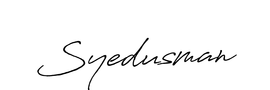Make a beautiful signature design for name Syedusman. Use this online signature maker to create a handwritten signature for free. Syedusman signature style 7 images and pictures png