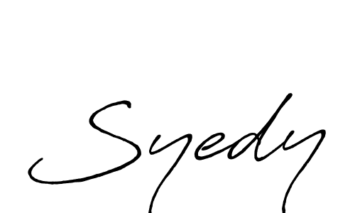 Use a signature maker to create a handwritten signature online. With this signature software, you can design (Antro_Vectra_Bolder) your own signature for name Syedy. Syedy signature style 7 images and pictures png